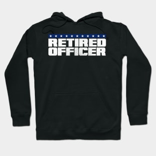 Retired Police Officer Proud Patriotic Officer American Flag Hoodie